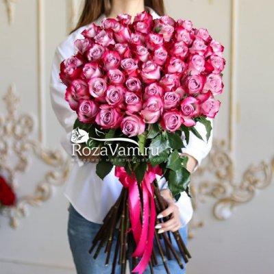 Букет из 101 красной розы Эквадор (70см)