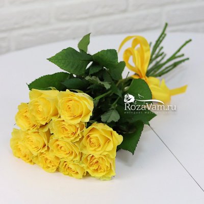 Букет из 11 желтых роз (70 см)