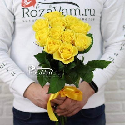 Букет из 11 желтых роз (60 см)