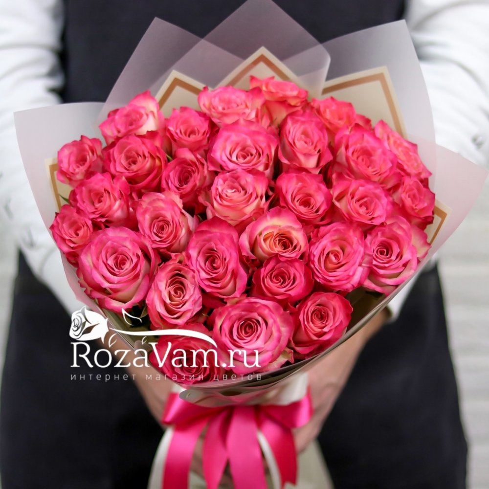 Букет 29 розовых роз