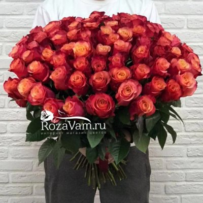 Букет из 21 розы Эквадор Пинк Флоид
