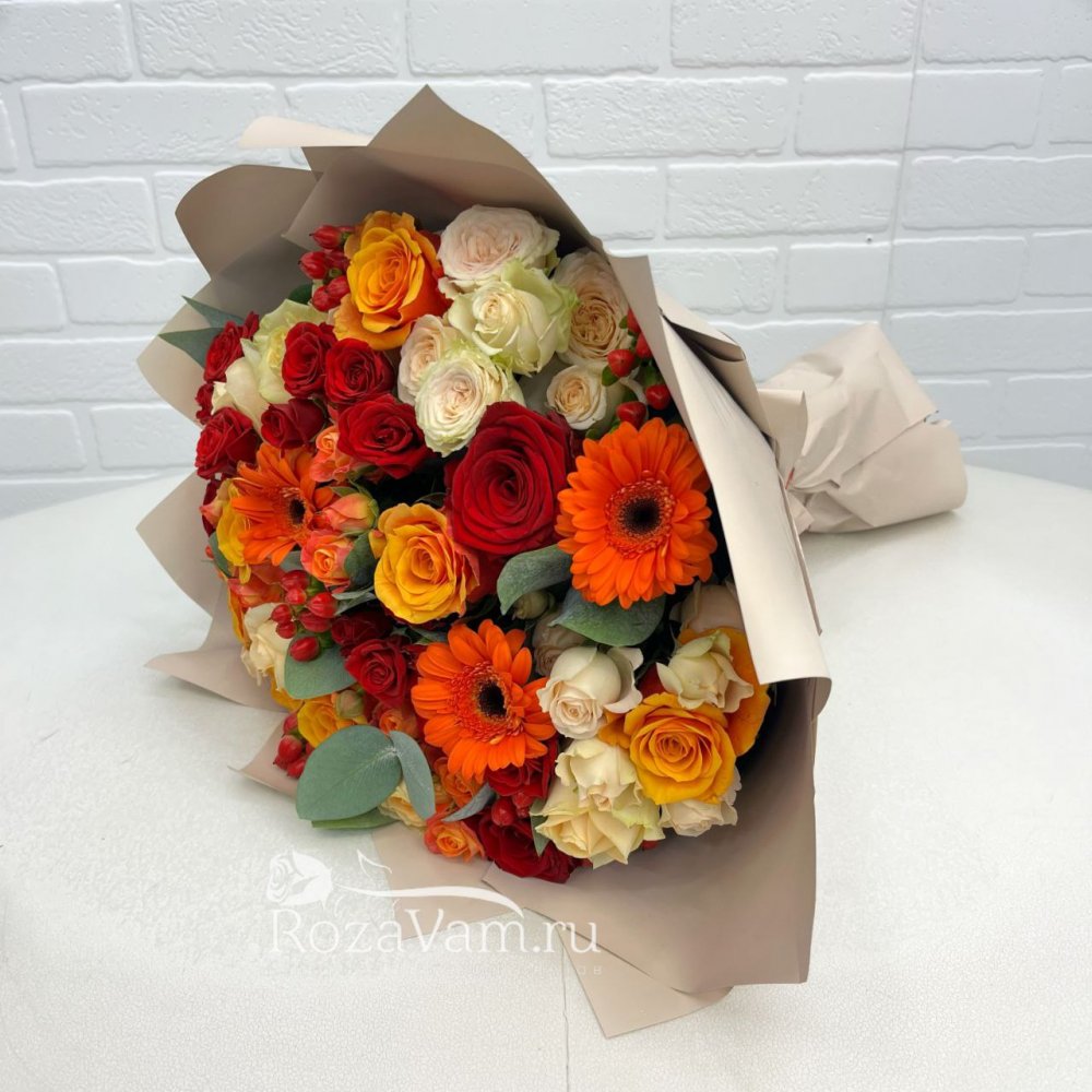 Осенние букеты цветов купить в Москве с доставкой