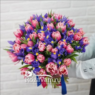 Букет  тюльпанов в сумке с 8 марта №3