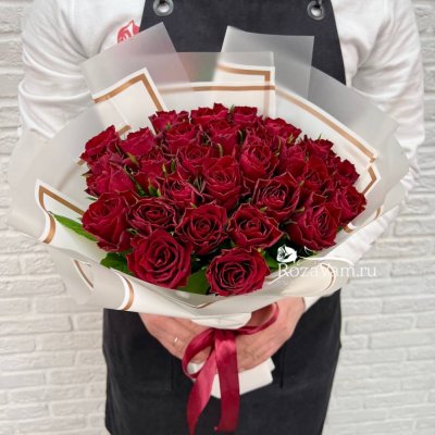 Букет из  101 красной розы (40 см)