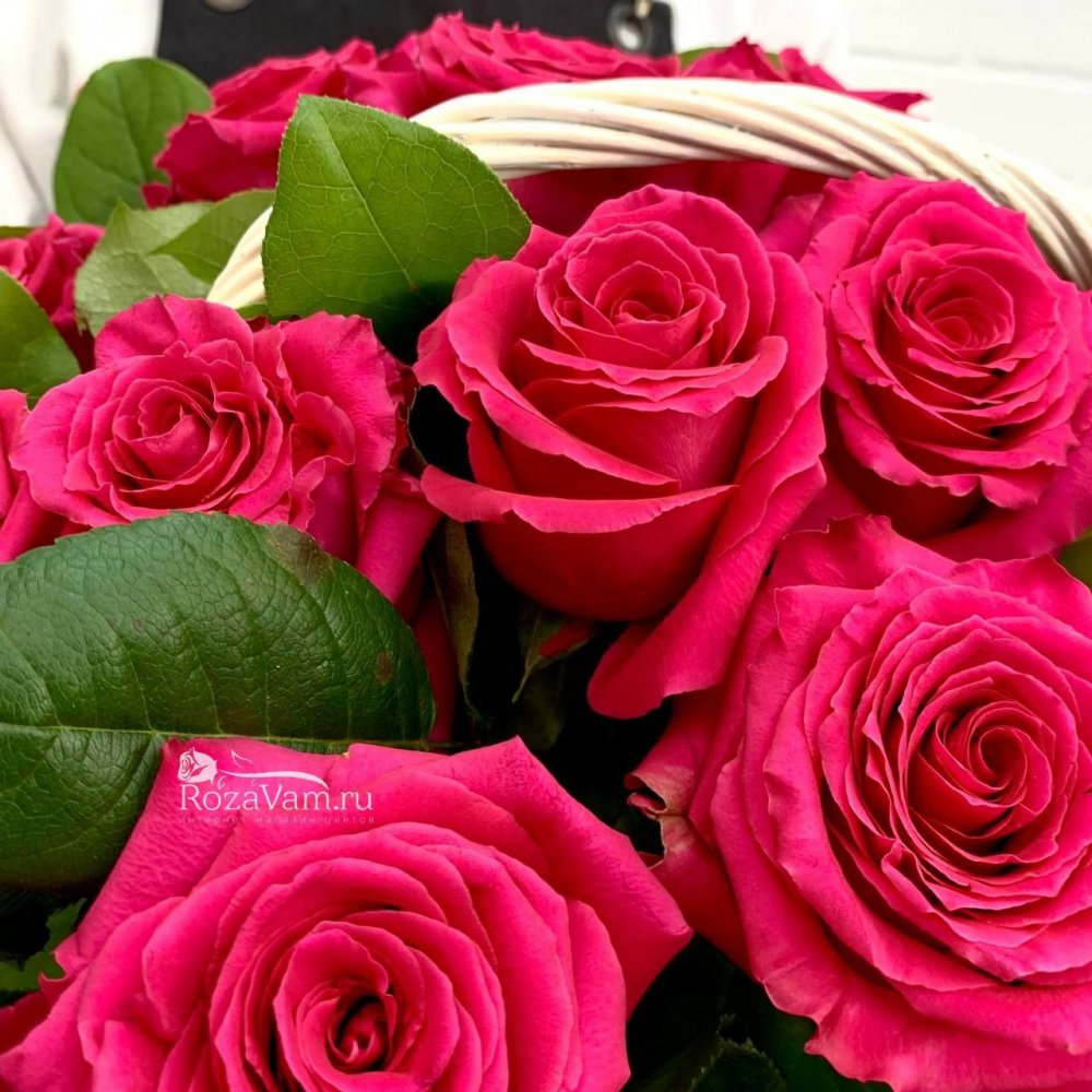 Корзина из 29 роз Эквадор
