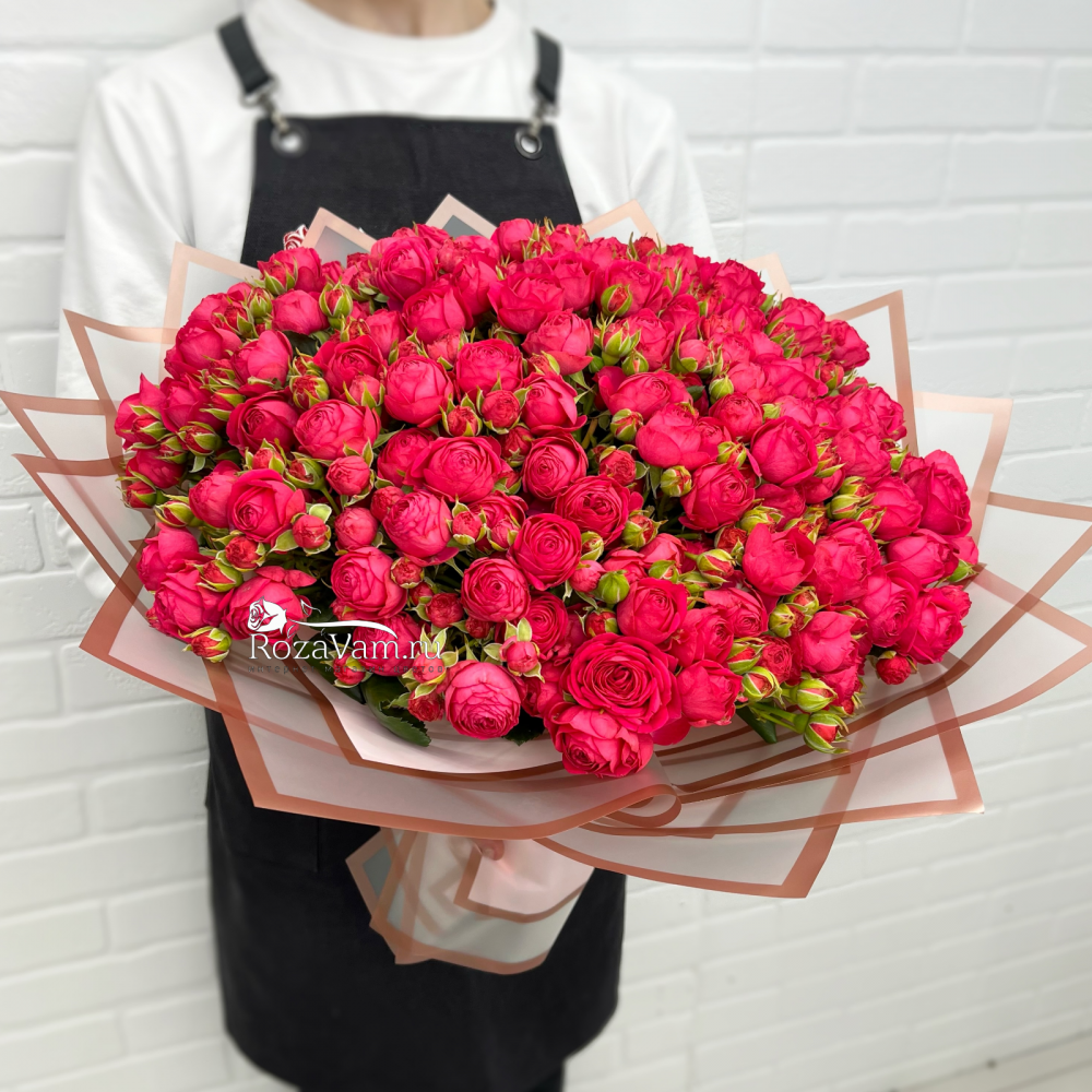 Букет из 25 кустовых роз Голландец