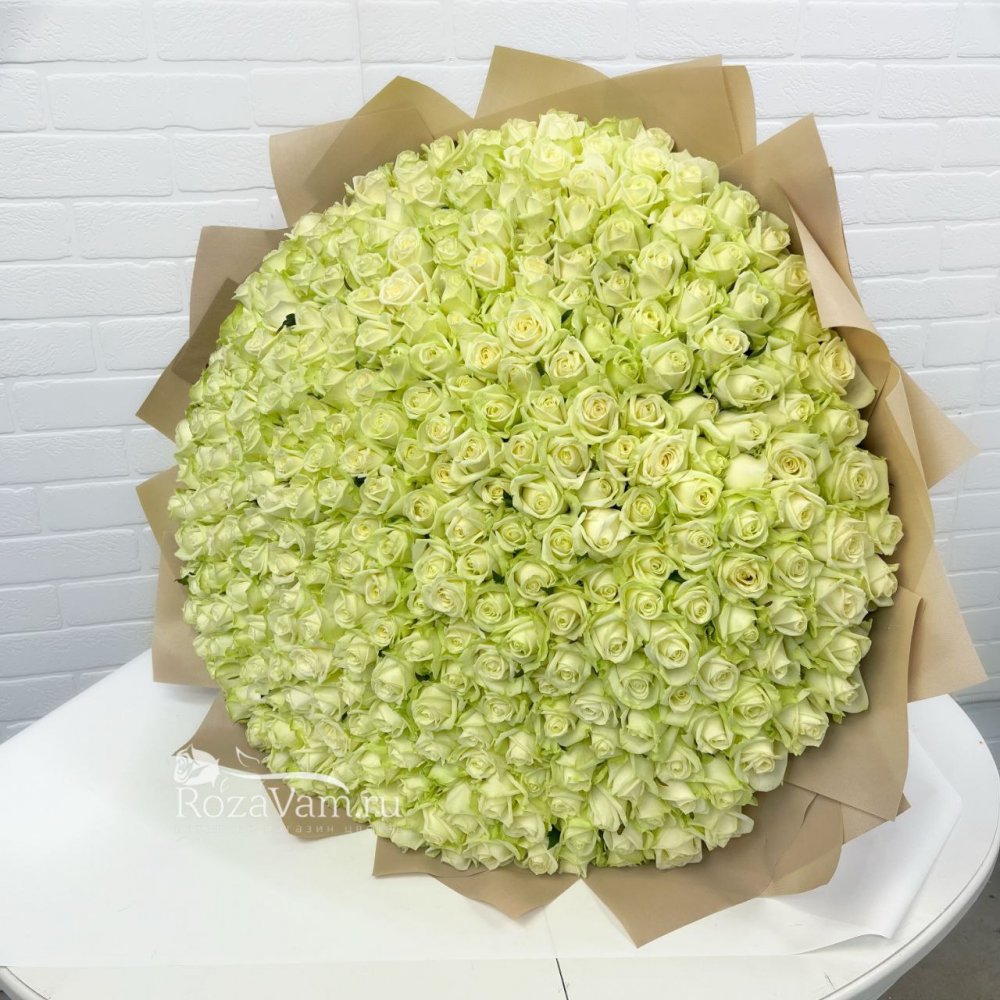 Букет из 301 белой розы (70 см)
